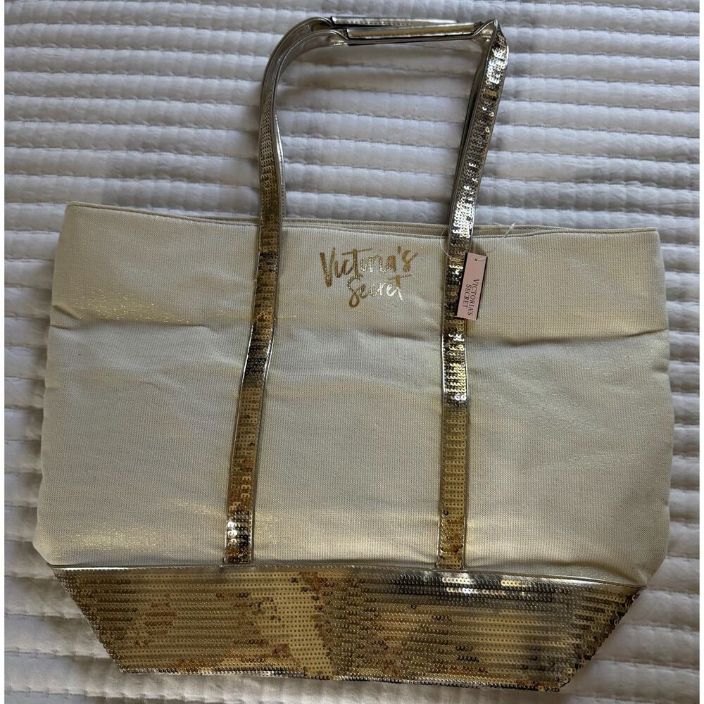 New! Victoria's Secret Zip Top Tote Bag